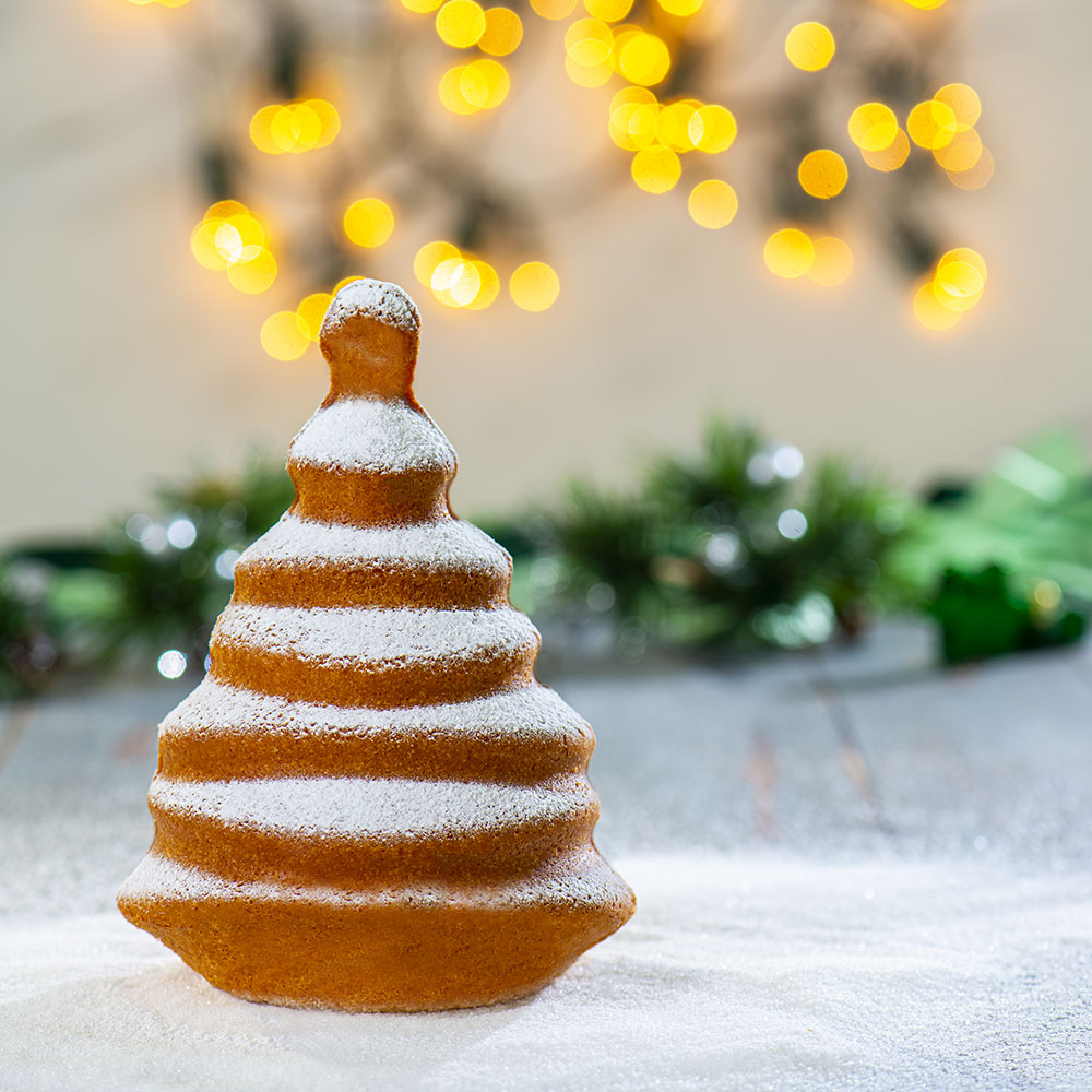 Yapışmaz kaplamalı 3D Noel kek kalıbı
