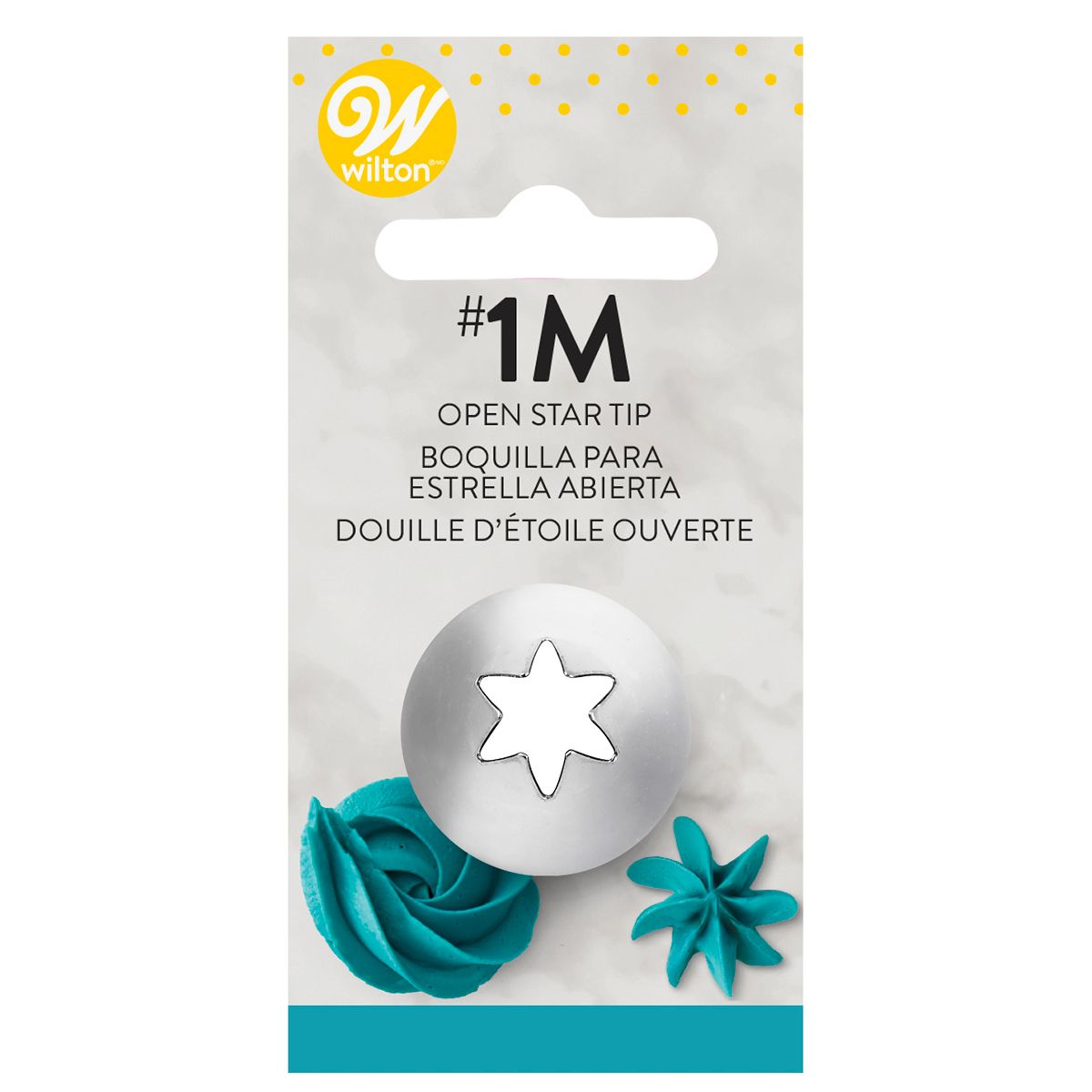 Wilton Spritztülle Open Star, groß Nr. 1M