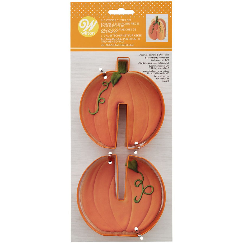 Cookie Cutter Set 3D Pumpkin, Wilton, 2 Pieces