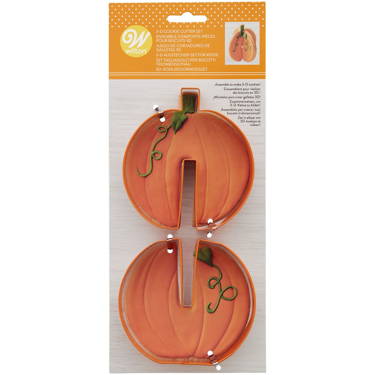 Ausstecher-Set 3D-Kürbis, Wilton, 2-teilig