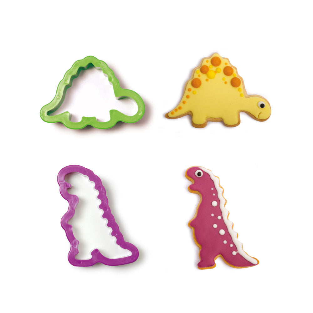 Decora Ausstecher Stegosaurus und Tyrannosaurus, 2 Stück