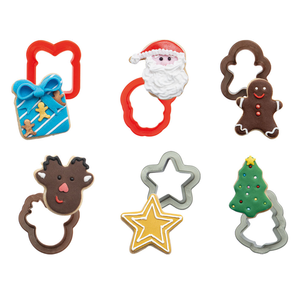 Decora Ausstecher-Set Weihnachtsschmuck, 6 Stück