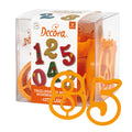 Decora Ausstecher-Set Zahlen, 9-teilig, 7,5 x 5 cm