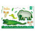 Ausstecher-Set Krokodil und Elefant, Kunststoff, 2 Stück