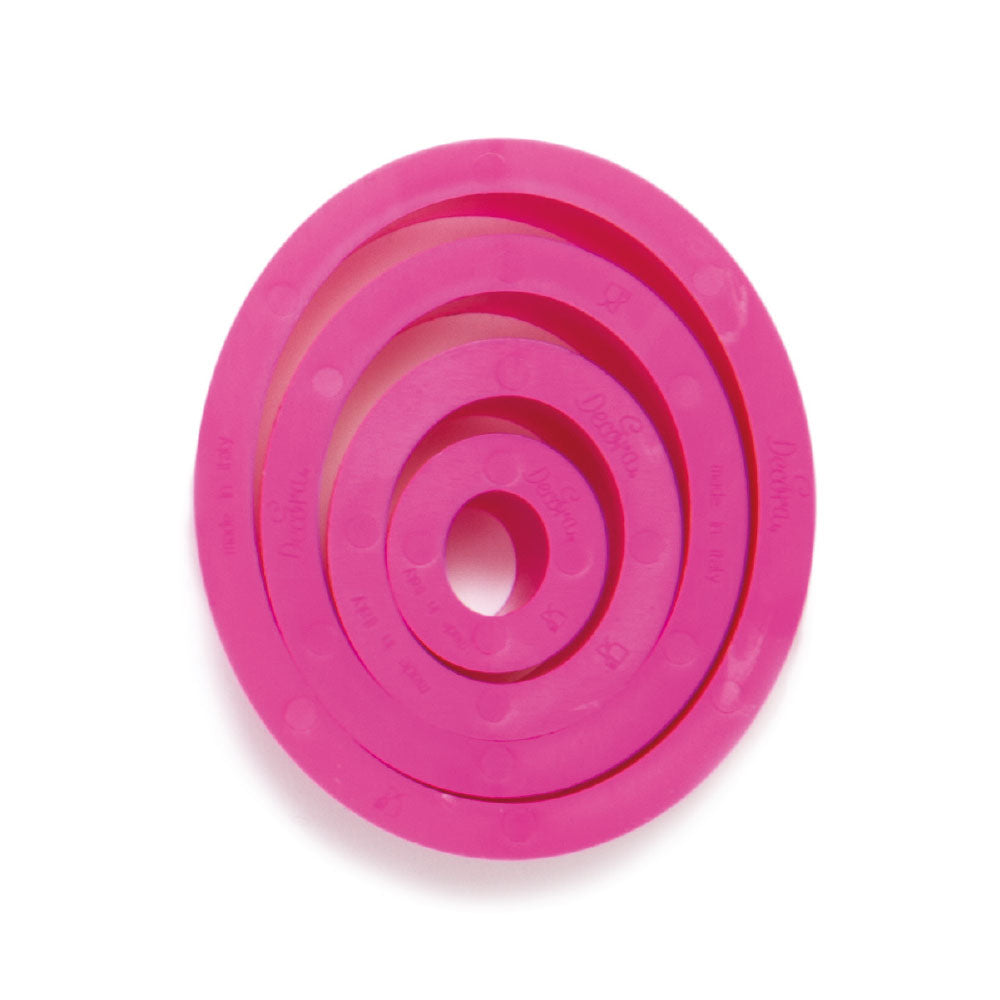 Ausstecher-Set oval, 4 Stück, 1,5 bis 8 cm