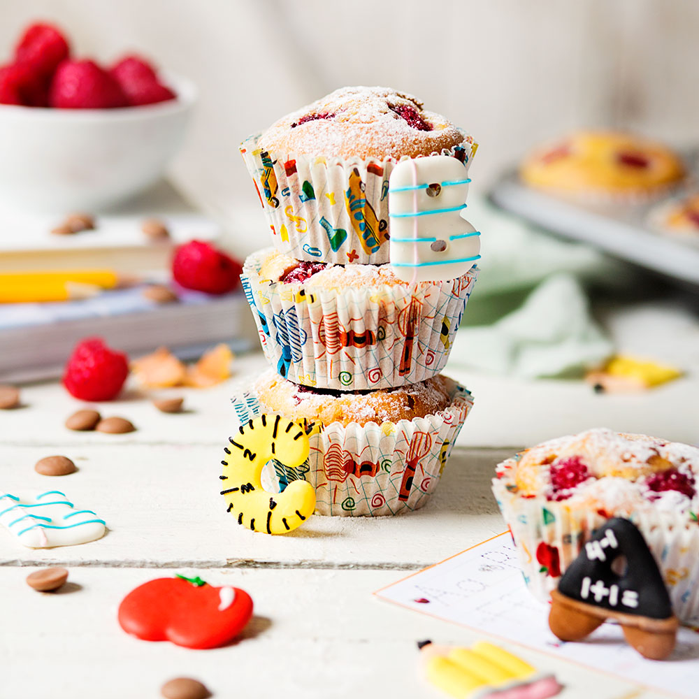 Muffinförmchen Back to School, 36 Stück