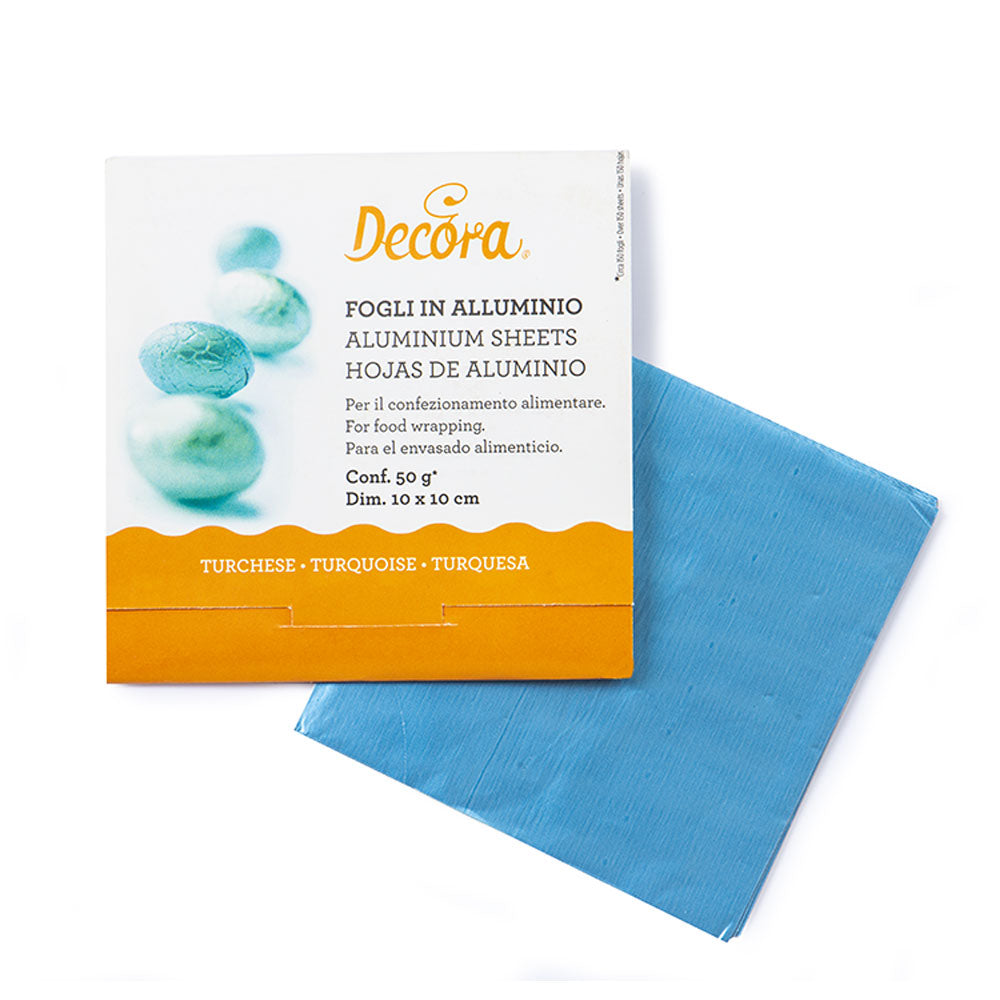 Decora Pralinenfolie, 10 x 10 cm Blau