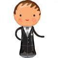 Фольгированный шар - свадьба/Wedding - жених - 48x101 см