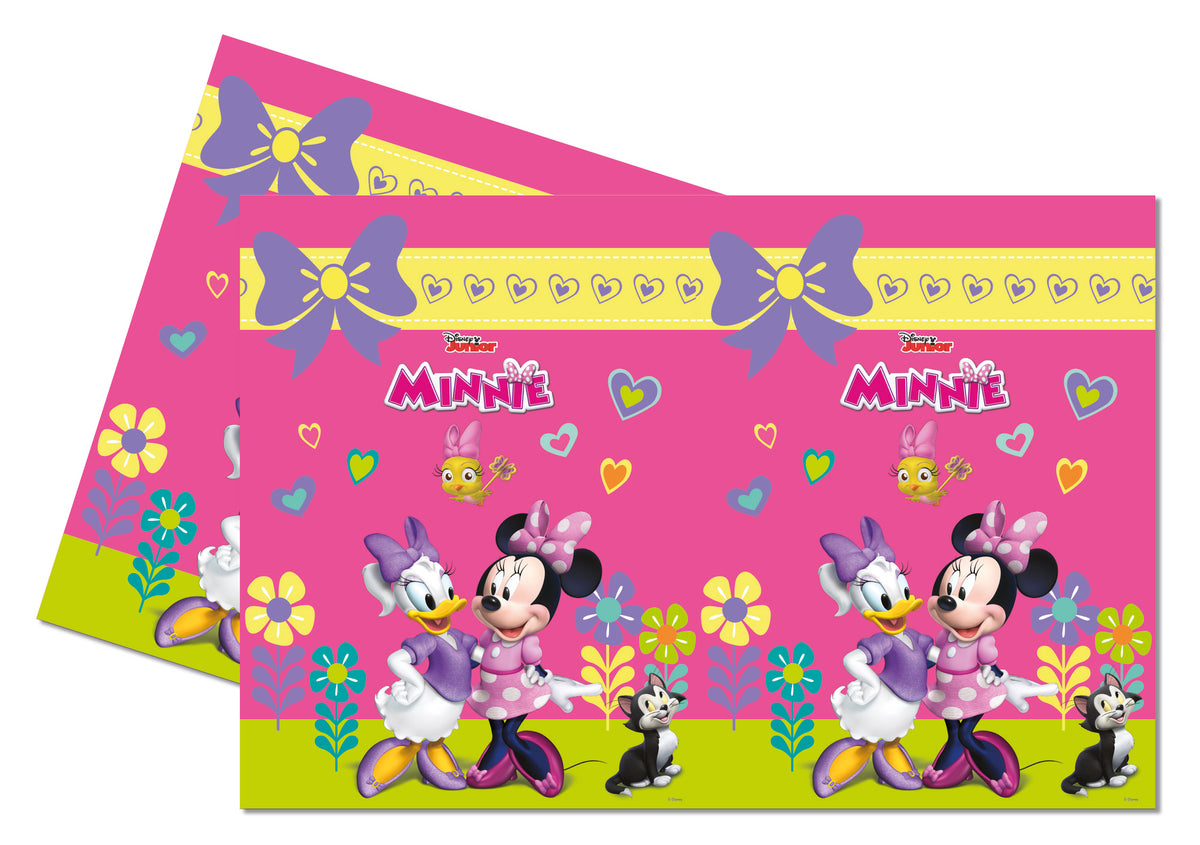 Tischdecke - Plastik - Minnie Maus - Happy Helpers - 120x180cm