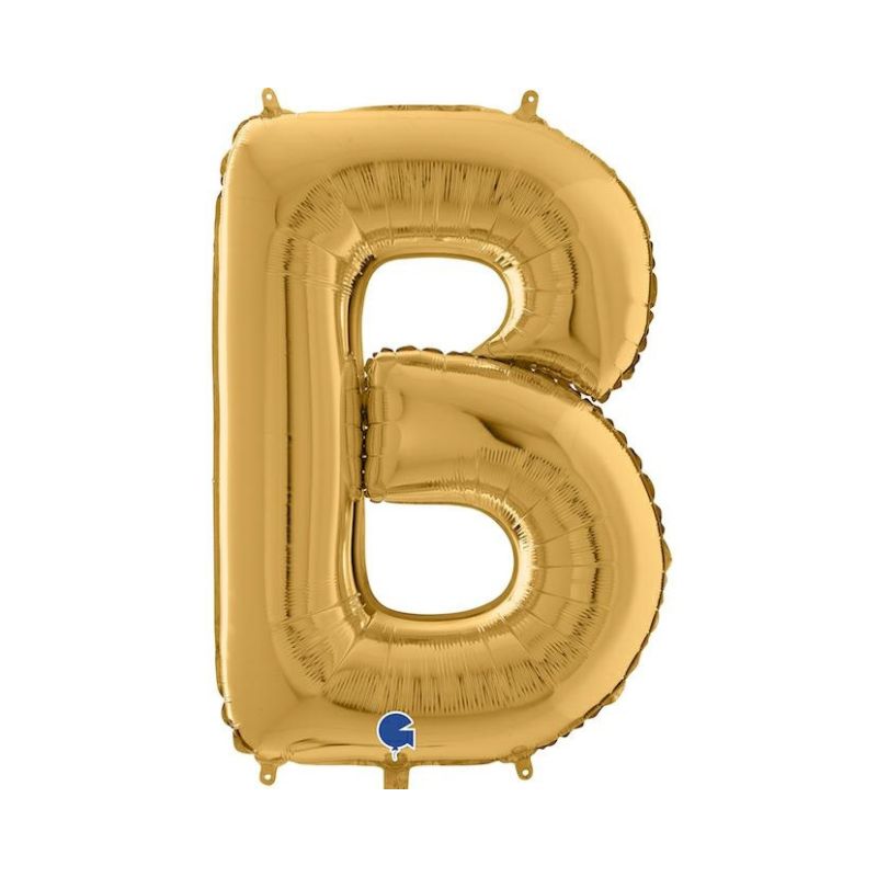 Folienballon Buchstabe B in Gold, 66 cm