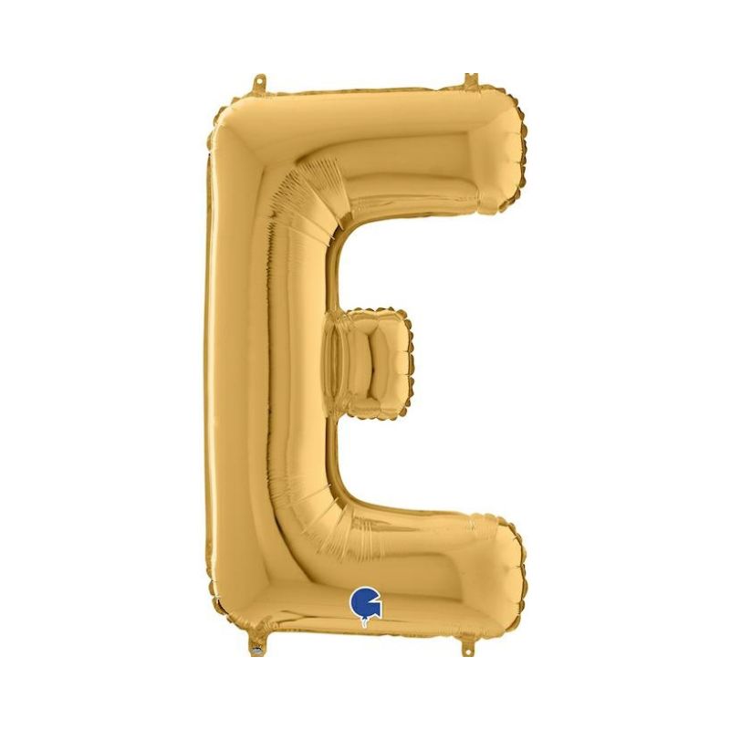 Folienballon Buchstabe E in Gold, 66 cm