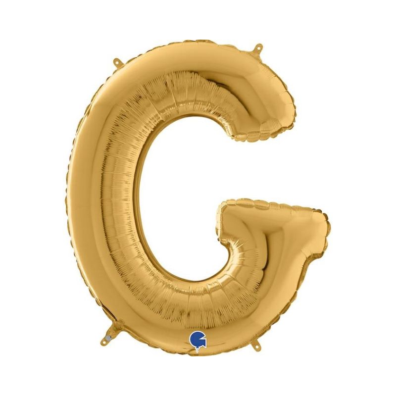 Folienballon Buchstabe G in Gold, 66 cm