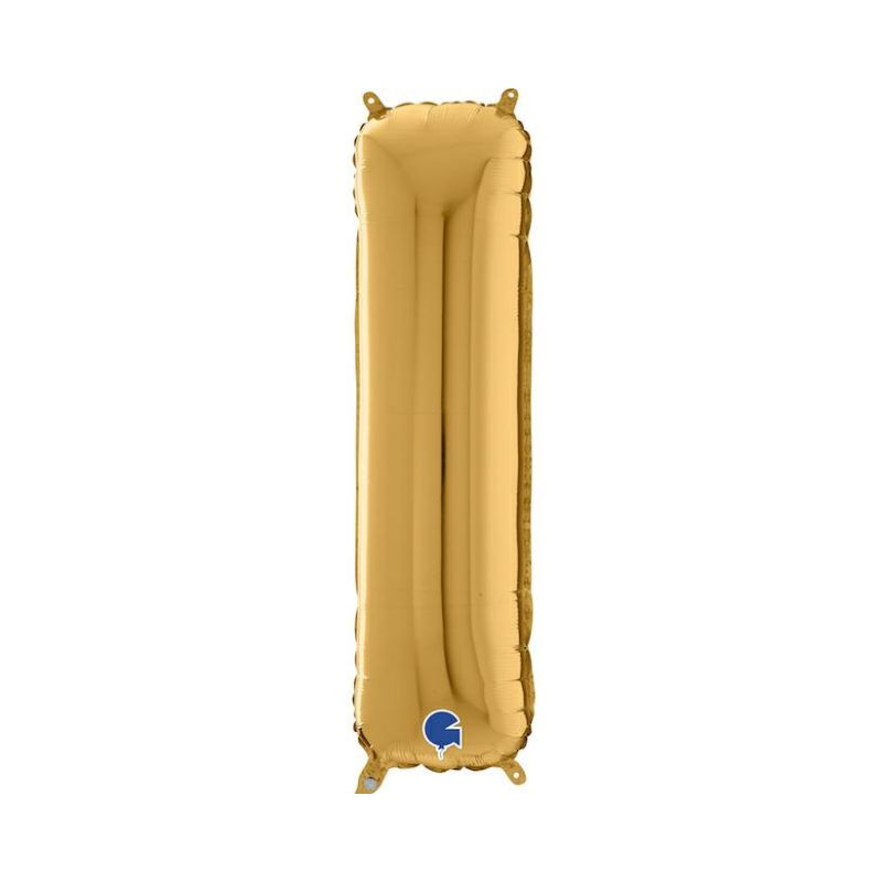 Folienballon Buchstabe I in Gold