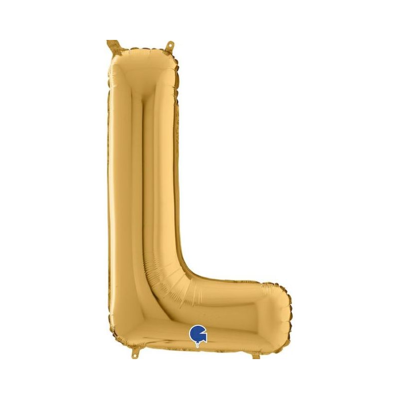 Folienballon Buchstabe L in Gold, 66 cm
