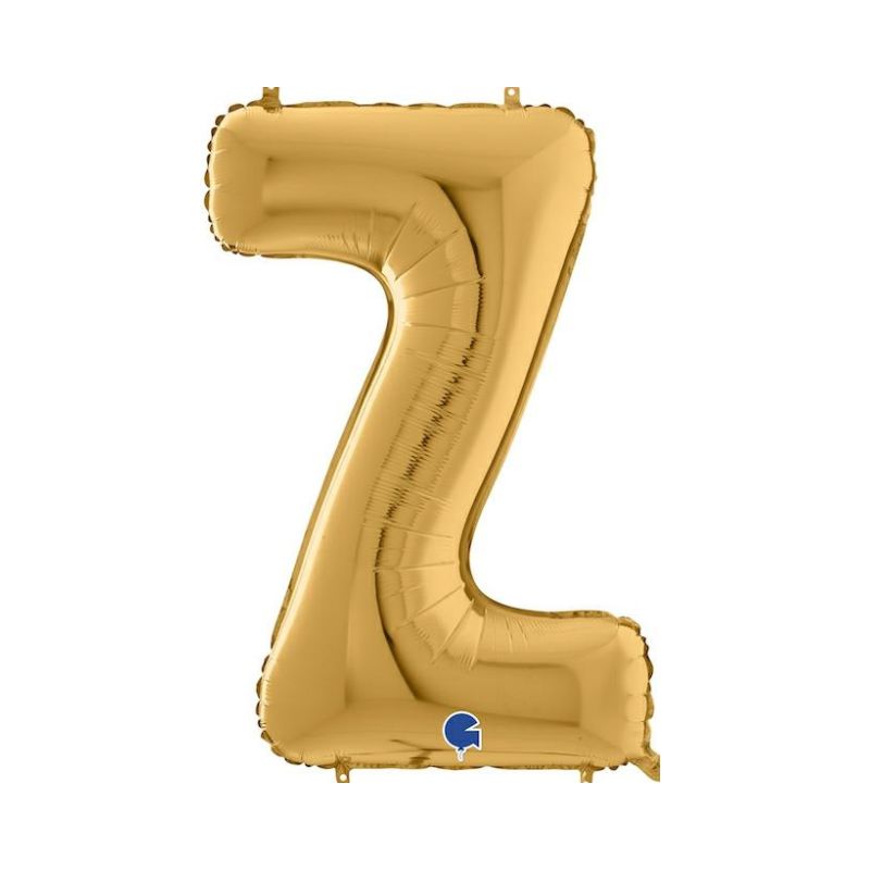Folienballon Buchstabe Z in Gold, 66 cm