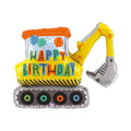 Фольгированный шар – Happy Birthday экскаватор – 78 см