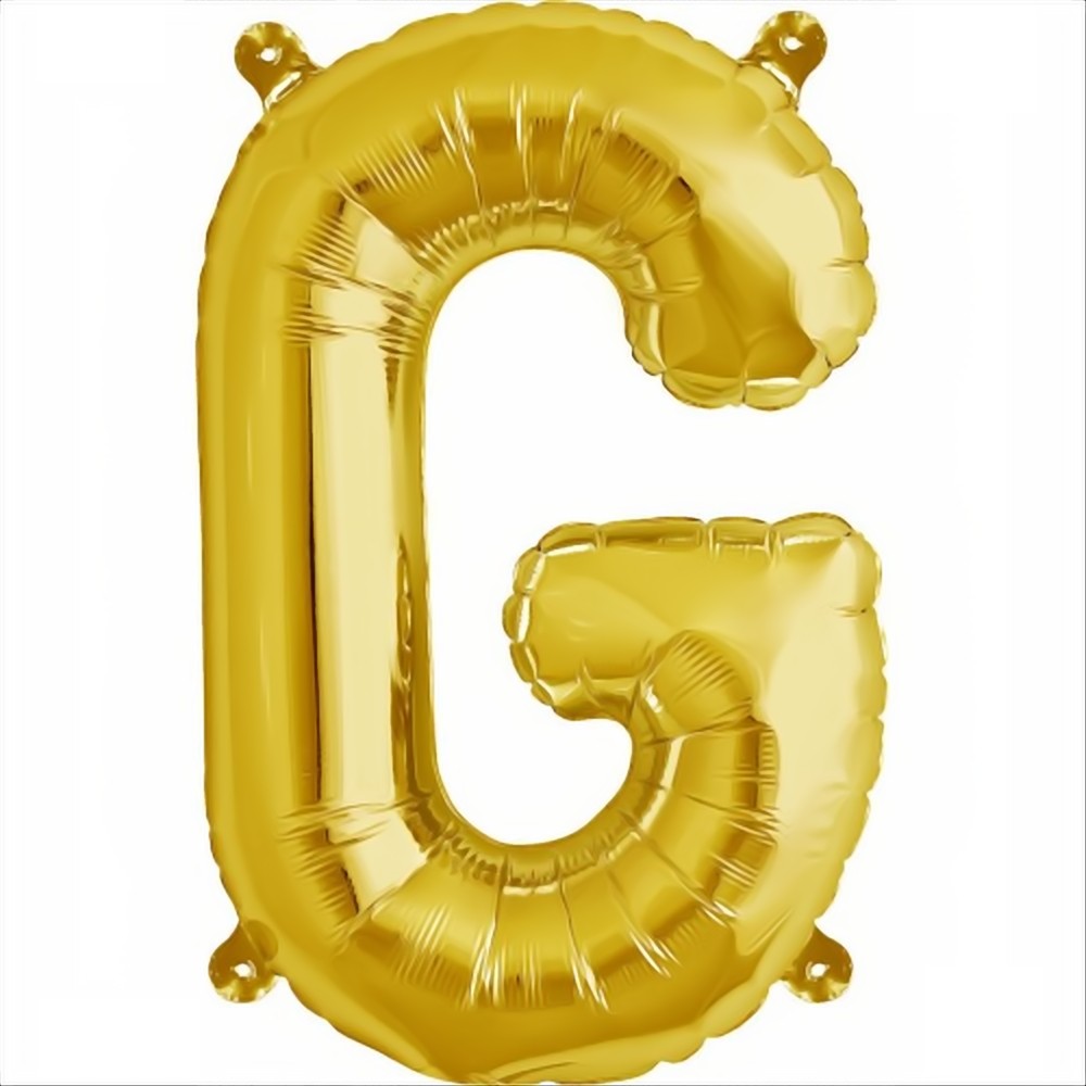 Folienballon Buchstabe G in Gold, 86 cm