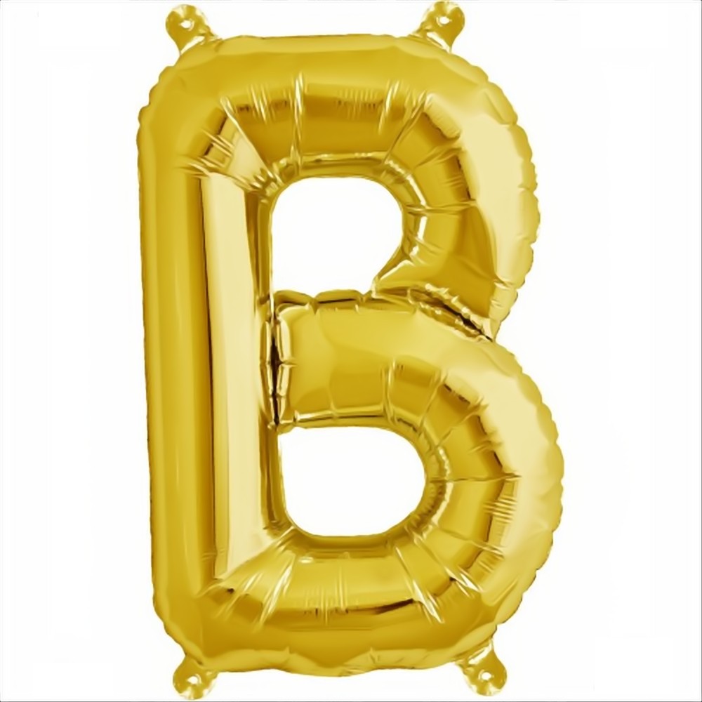 Folienballon Buchstabe B in Gold