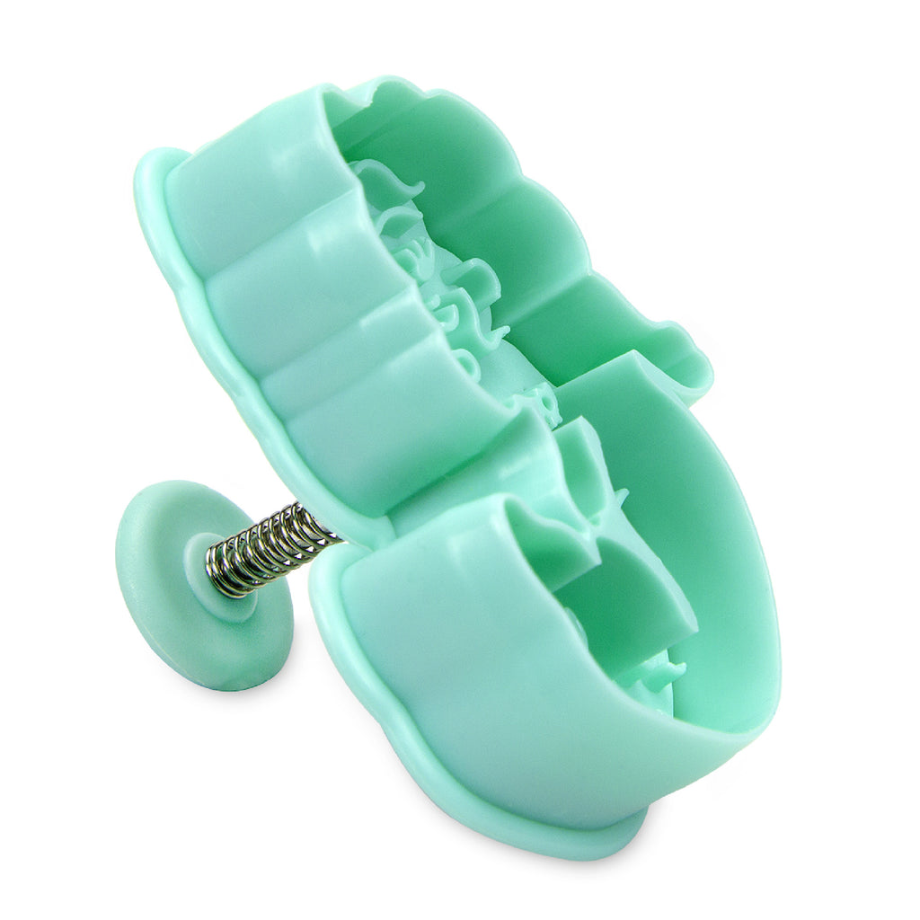 Cookie Cutter Mermaid with Plunger, Plastic, 6 cm