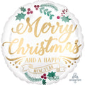 Folyo Balon ''Merry Christmas and a Happy New Year'' 45cm