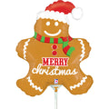 Folyo balon - Noel Zencefilli kurabiye adam - Mini - 35cm