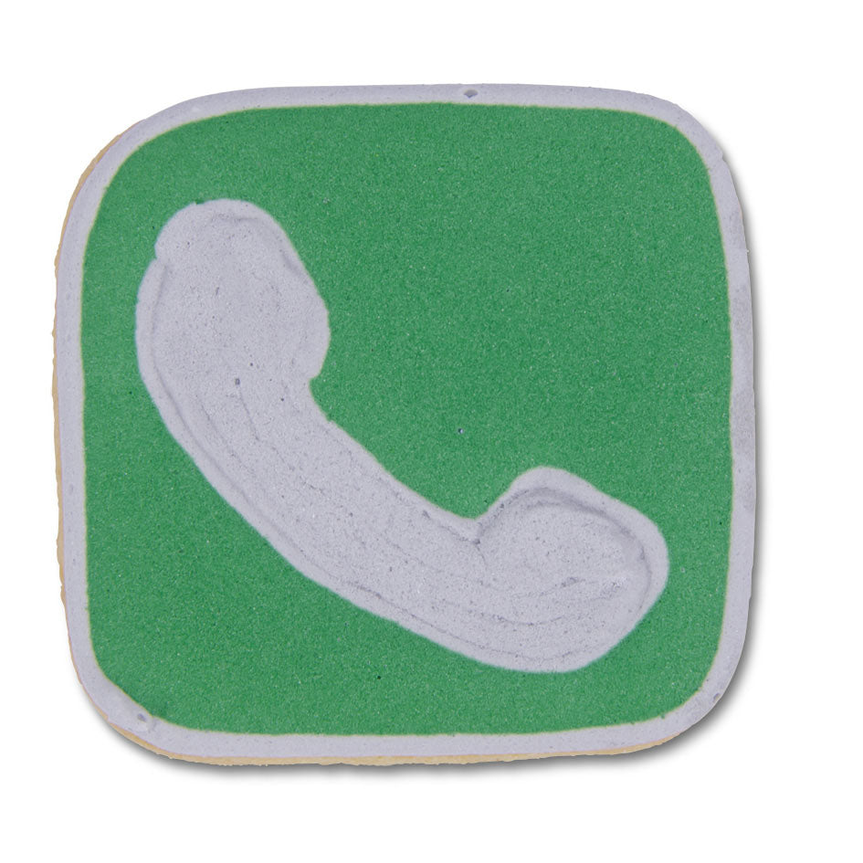 Ausstecher Telefon App, Edelstahl, 5 cm