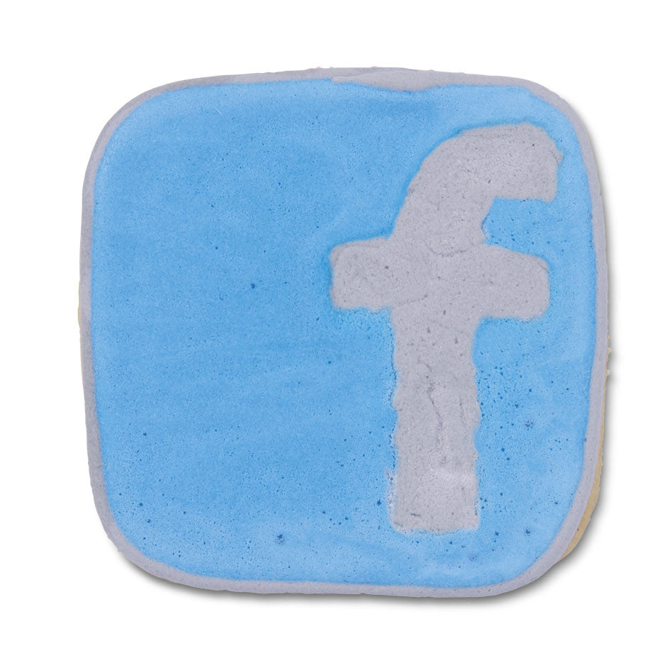 Ausstecher Facebook App, Edelstahl, 5 cm