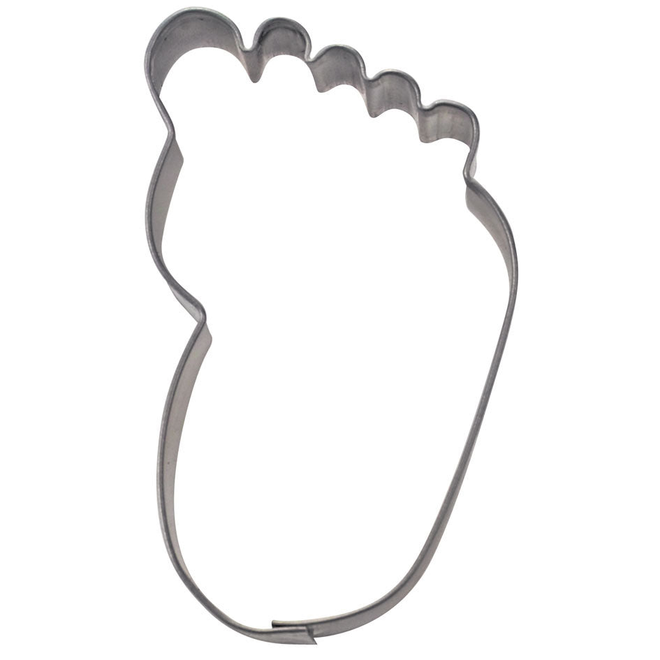 Ausstecher Babyfuß, Weißblech, 6,5 cm