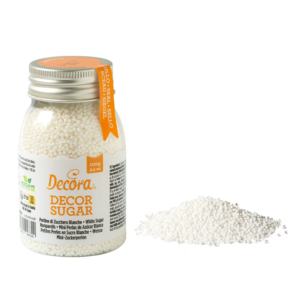Zuckerperlen Weiß Ø 1,5 mm, 100 g