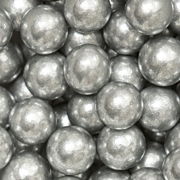 Zuckerperlen Metallic Silber Ø 8 mm