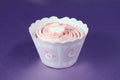 Cupcake-Wrapper Babyshower rosa, 12 Stück