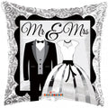 Фольгированный шар - MR & MRS - квадратный - 46 см