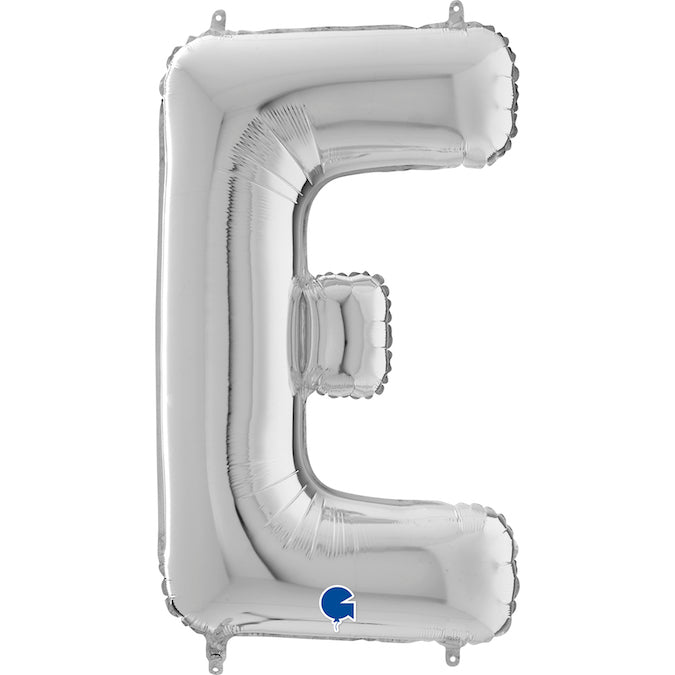 Folienballon Buchstabe E in Silber