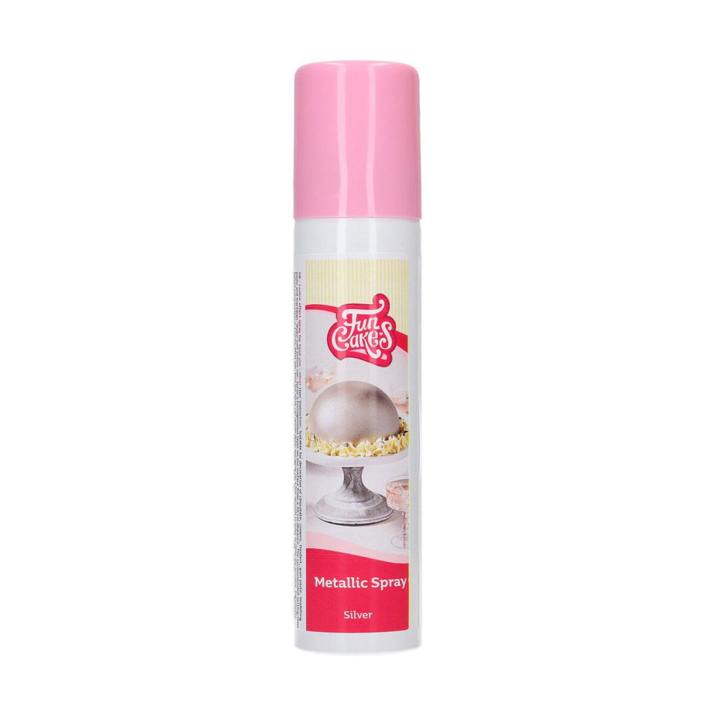 FunCakes Metallic Spray 100 ml Silber