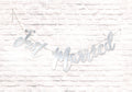 Banner/Girlande - Hochzeit - Just Married - Silber
