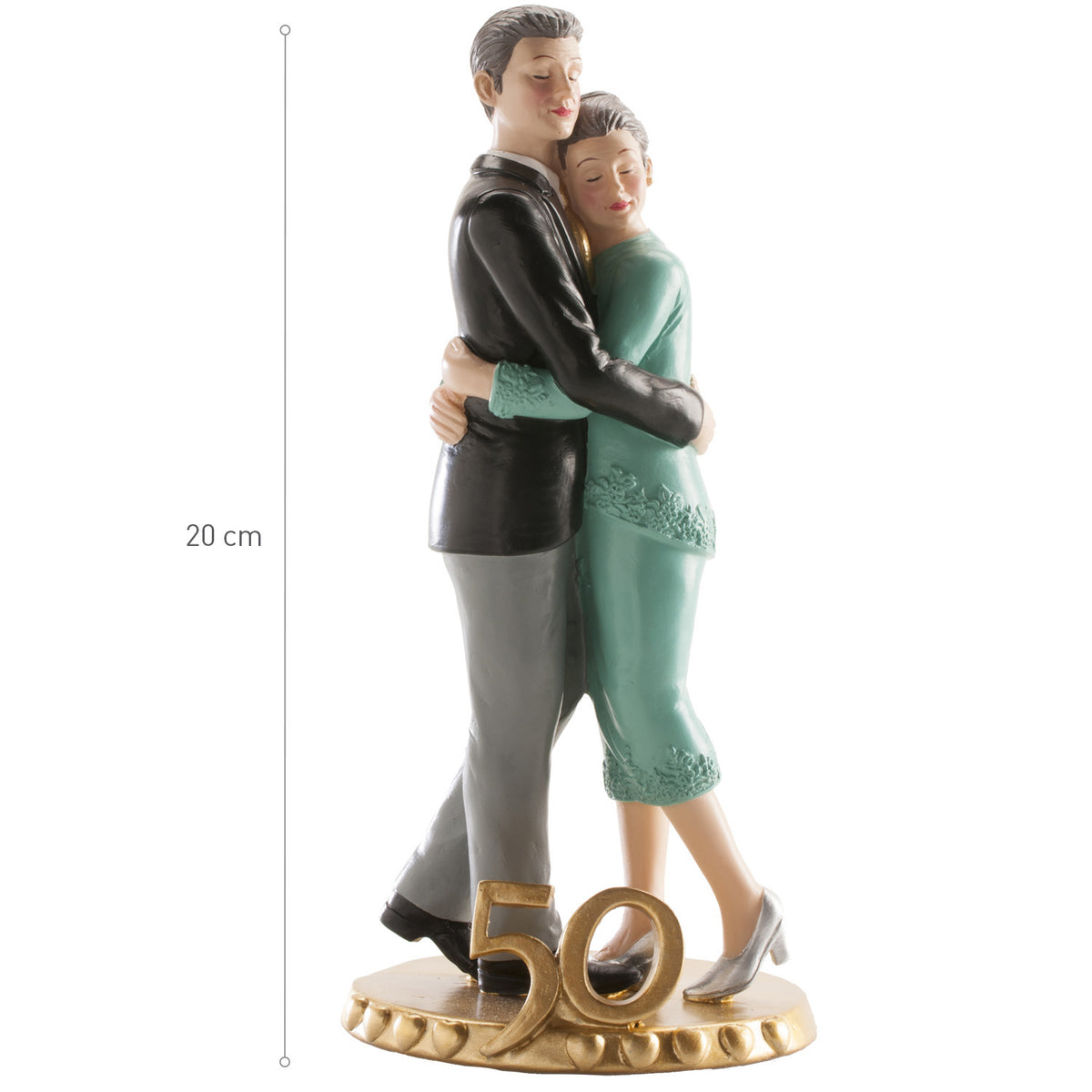 Tortenfigur 50. Jubiläum, 19 cm