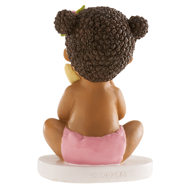 Tortenfigur Mädchen mit Hase, 10 cm