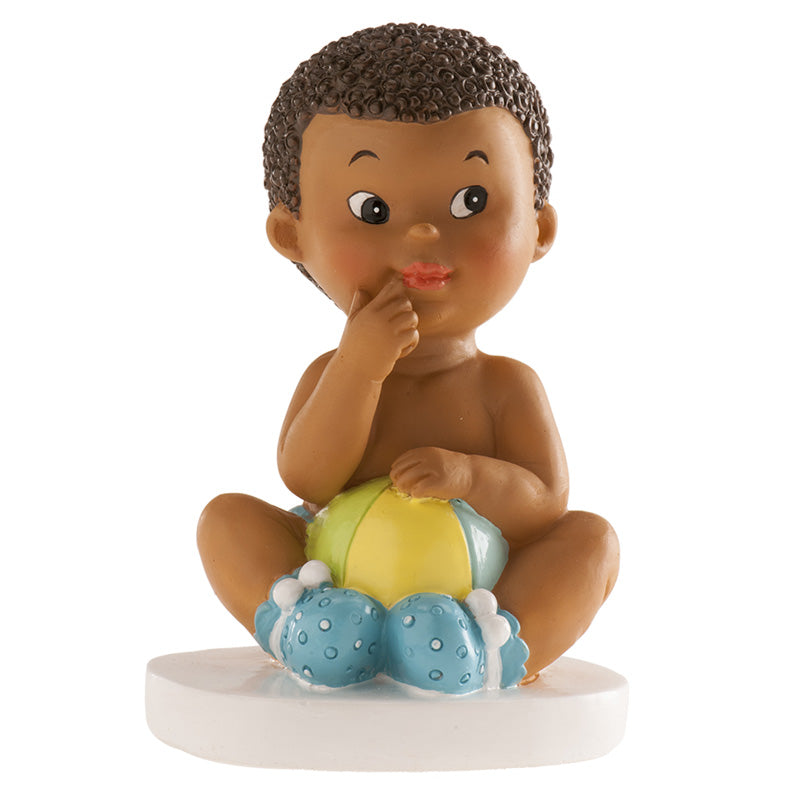 Tortenfigur Junge mit Ball, 10 cm