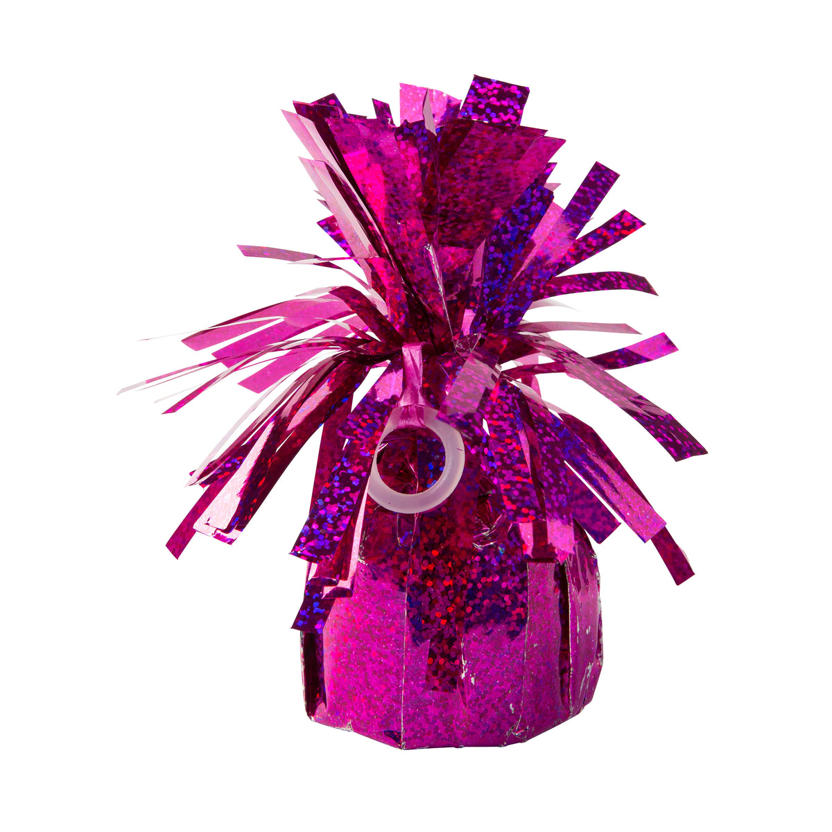 Folien Ballongewicht Magenta Glitzer