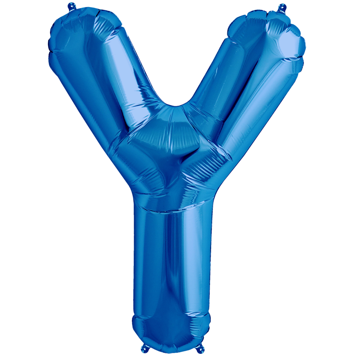 Folienballon Buchstabe Y in Blau, 86 cm
