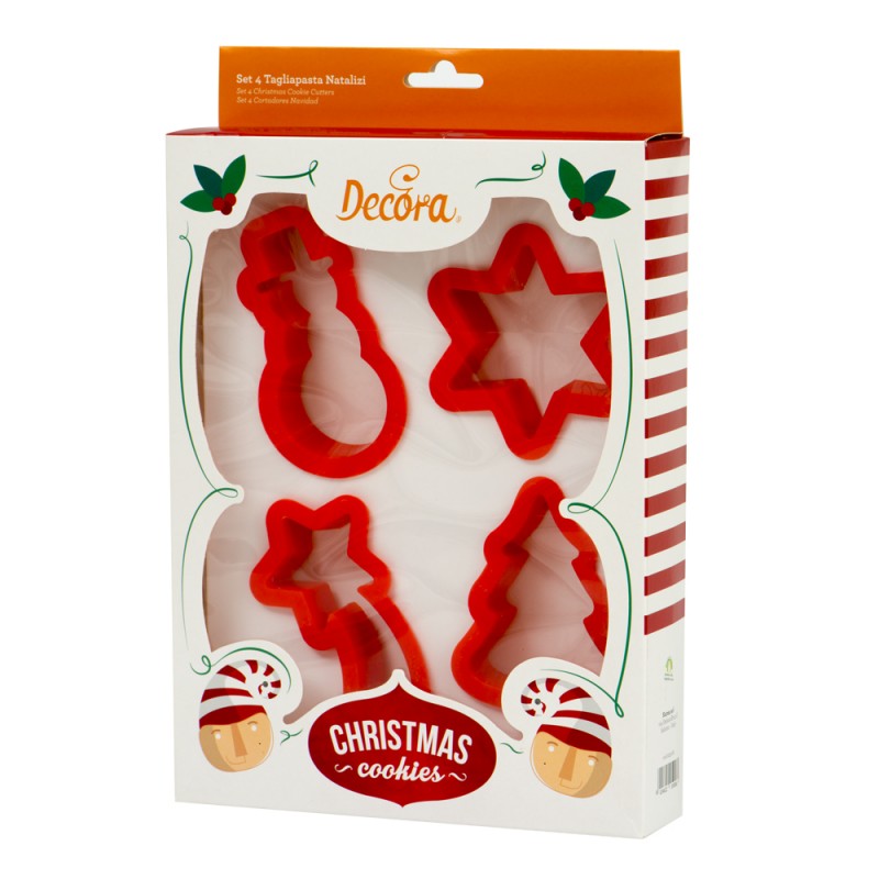 Ausstecher-Set Weihnachten, 4 Stück, ca. 9 cm