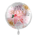 Foil Balloon - Its Tick Tock SECCO oclock - Ø 43cm