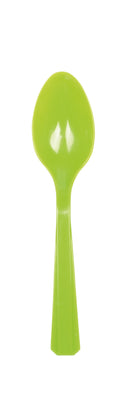 Çatal Bıçak - Plastik - Kaşık - Açık Yeşil - 10 Adet