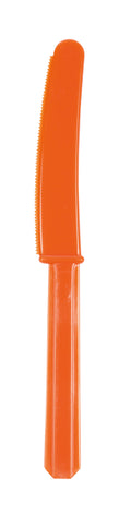 Besteck - Plastik - Messer - Orange - 10 Stück