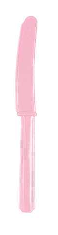 Besteck - Plastik - Messer - Rosa - 10 Stück
