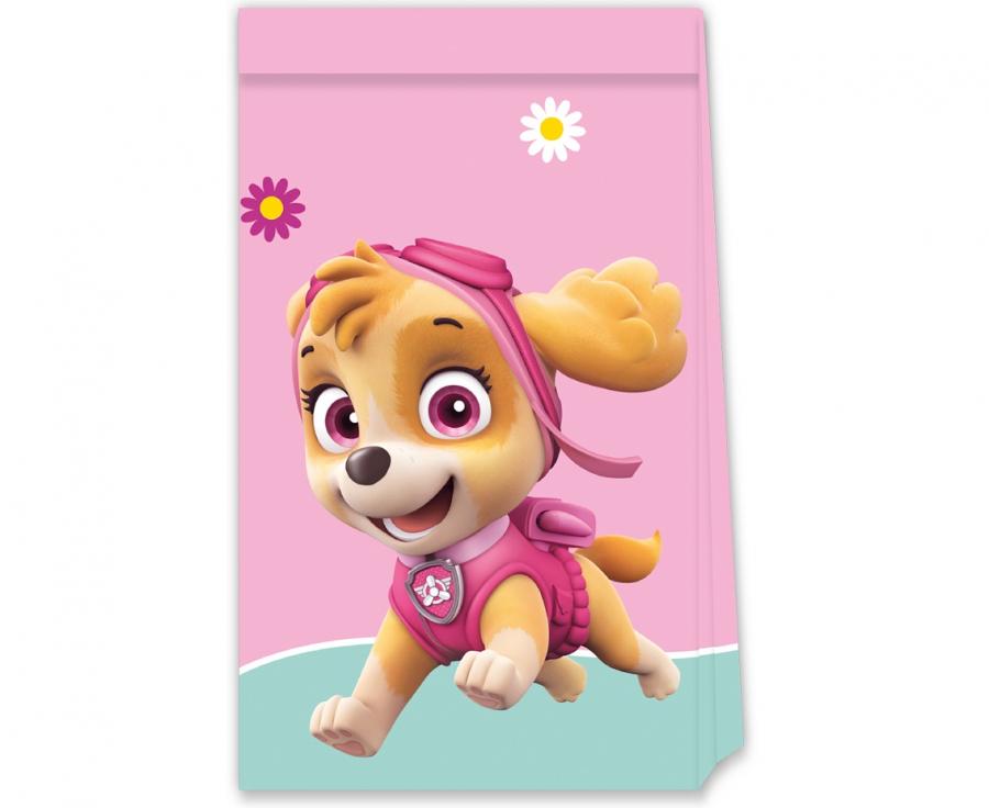 Partytüten - Papier - Paw Patrol - Skye & Everest - 4 Stück
