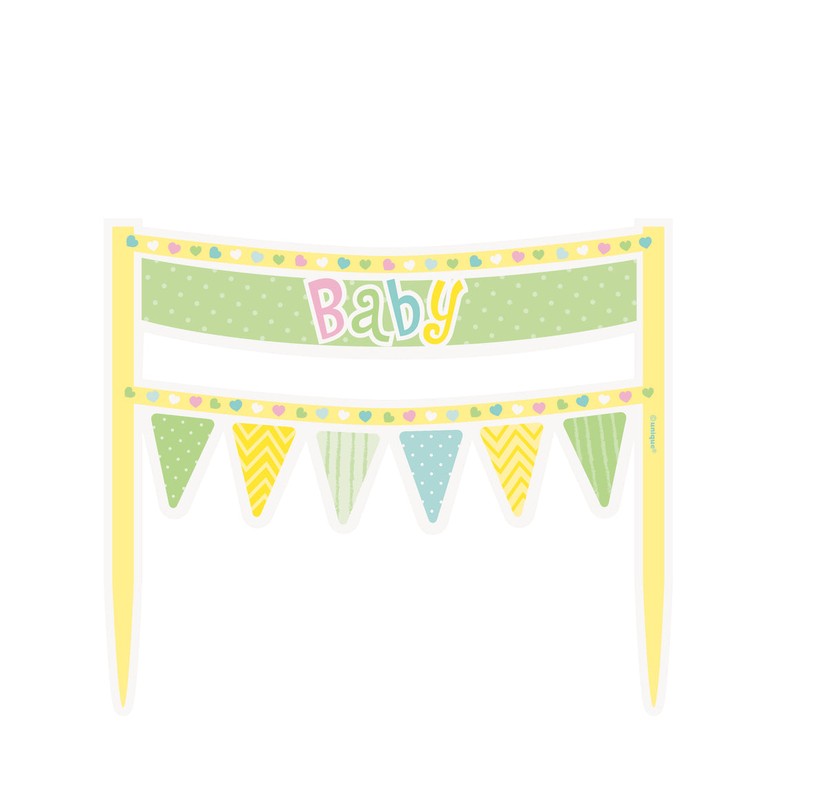 Cake Topper - Baby - Grün - 16.5cm
