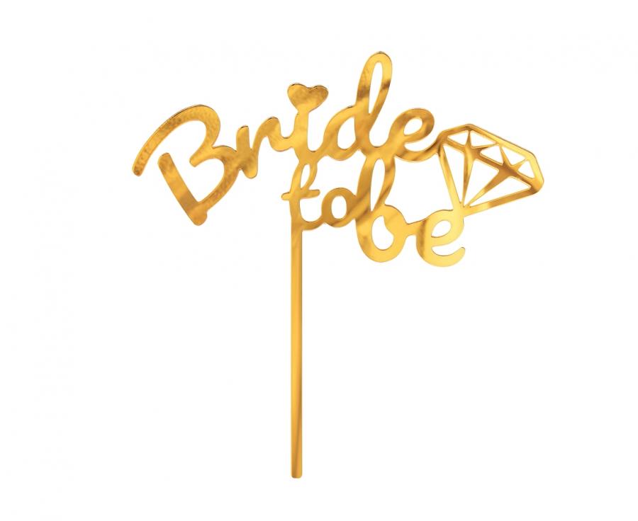 Cake Topper - Bride to be - 15x16cm