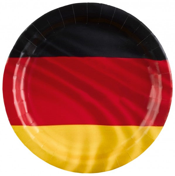 Teller - Papier - EM / WM Deutschland - 23cm - 8 Stück