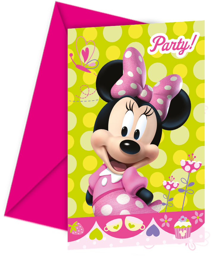 Einladungskarten - Minnie Maus - Happy Helpers - 6 Stück